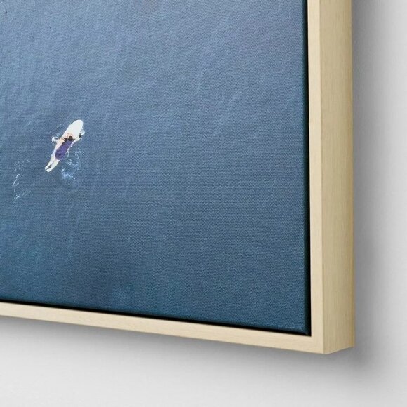 Threshold x Studio McGee 24"x30" Ocean Surf Framed Canvas - Target - Picture 3 of 4